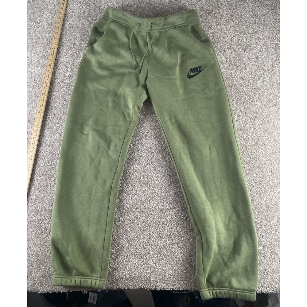 Nike Pants Men L Green Joggers Sweatpants Tech Fleece Gym Active Work 805162-387 - Picture 2 of 13